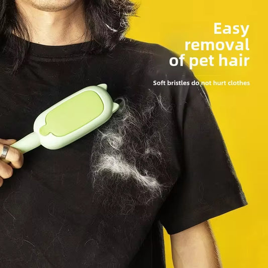 Electrostatic Pet Hair Remover Brush - Self-Cleaning Lint Roller for Cats and Dogs