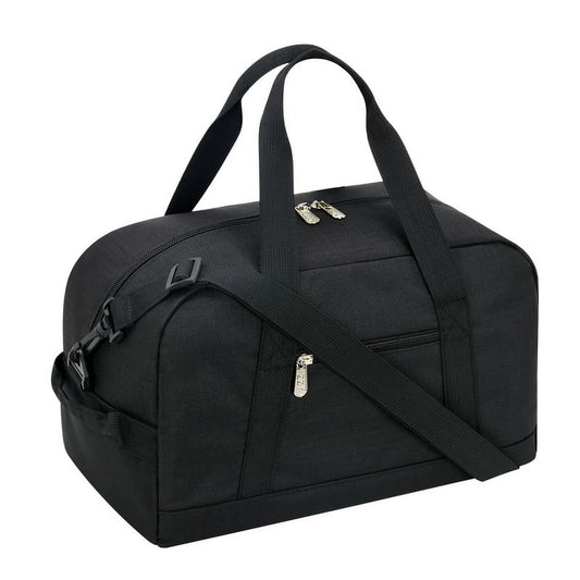 Compact 14" Black Travel Mini Duffel Bag for Sports and Adventures