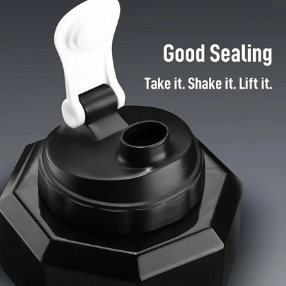 2.2L Dumbbell-Shaped Water Bottle - Large Capacity Sports Kettle for Fitness and Workouts - Portable and Durable Design