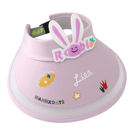 Animal Patterns Sun Hat with Electric Fan Large Area USB Charging Fan Hats Breathable Visor Sunscreen Hat Camping Hiking