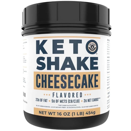 Keto Meal Replacement Powder, Cheesecake Flavor, with Mcts, Collagen, and Cream Cheese, 16 Oz